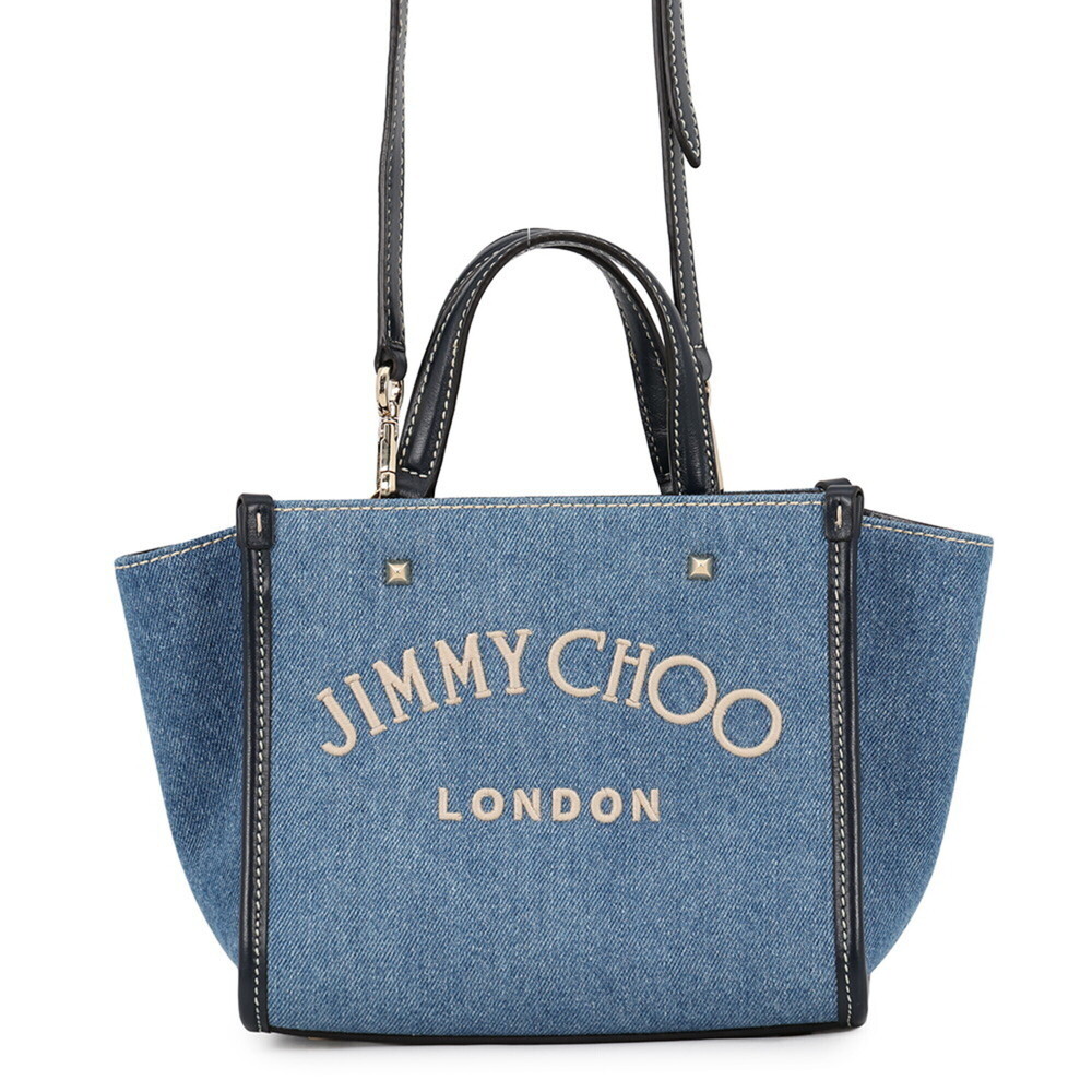 Jimmy Choo handbag, Varenne tote bag, small, denim leather, JI1630AW001266, J...